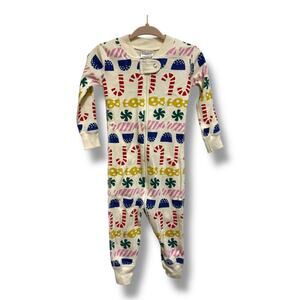 Hanna Andersson‎ Baby Zip Sleeper Organic Cotton Candy Canes Christmas 75 12-18